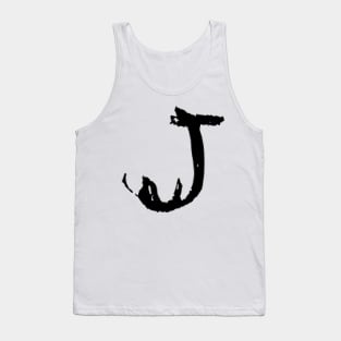 Dark and Gritty Letter J from the ALPHABET Tank Top